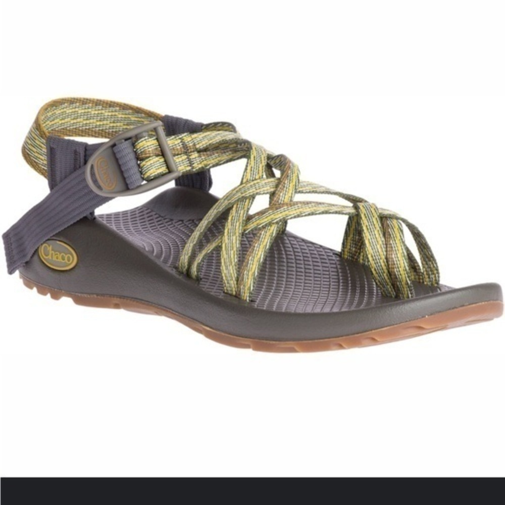 Chaco STRAP CLASSIC SANDAL Size 6 in Black and Green Dual Strap